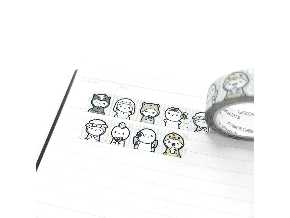 TheCoffeeMonsterzCo - May 9 Release - Washi Tape  - Spring Critters 2.0 Washi Tape - 15mm