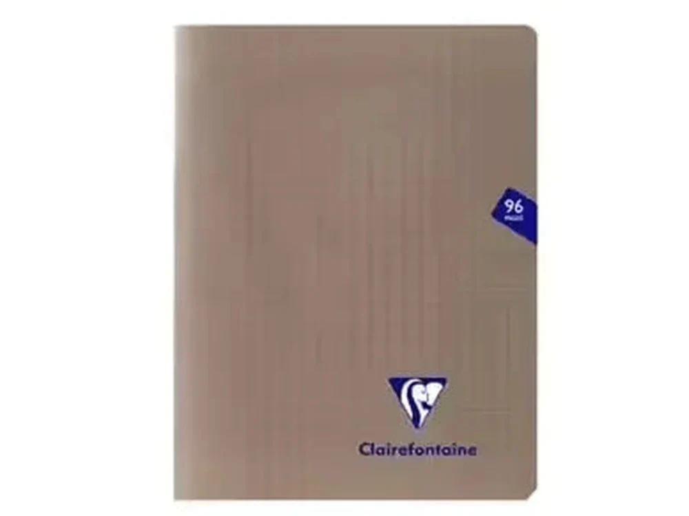 Clairefontaine - Polypro Staplebound Notebook - Grey A5 (Seyes) 48 Pages