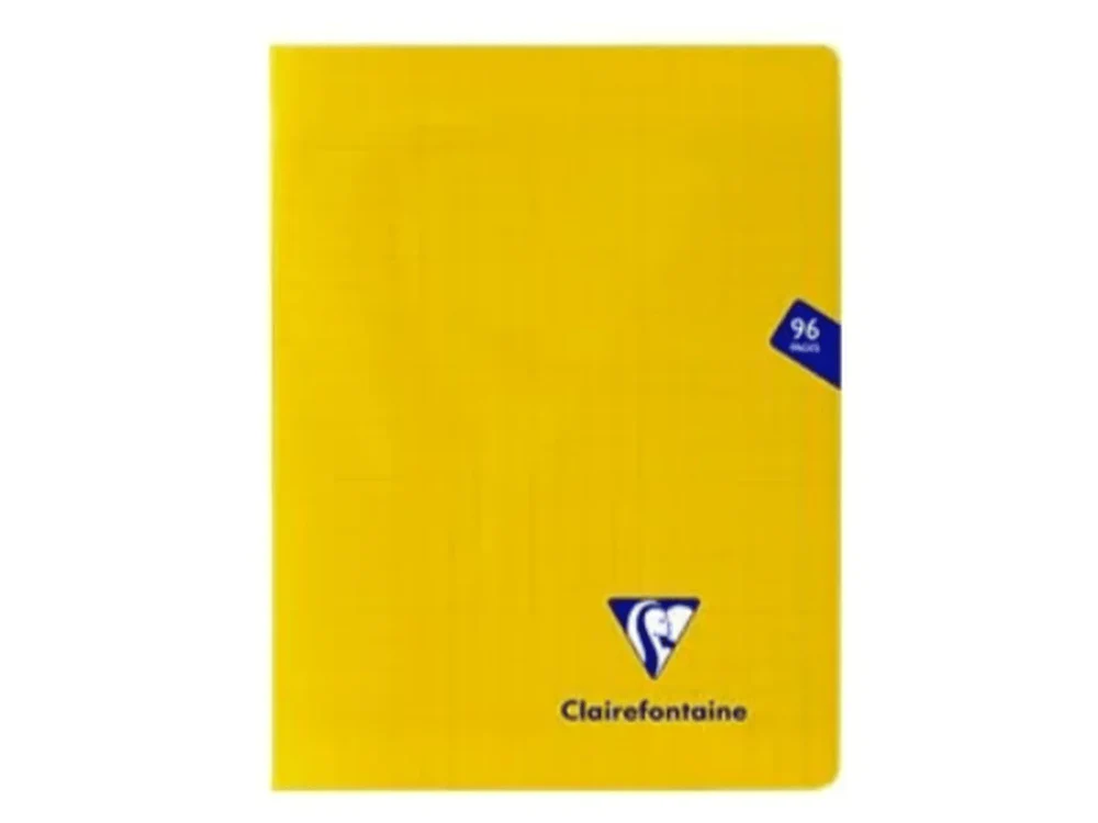 Clairefontaine - Polypro Staplebound Notebook - Yellow A5 (Seyes) 96 Pages
