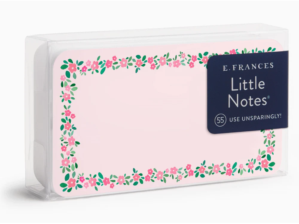 E. Frances Paper - 55 Card Set - Pink Petals Little Notes