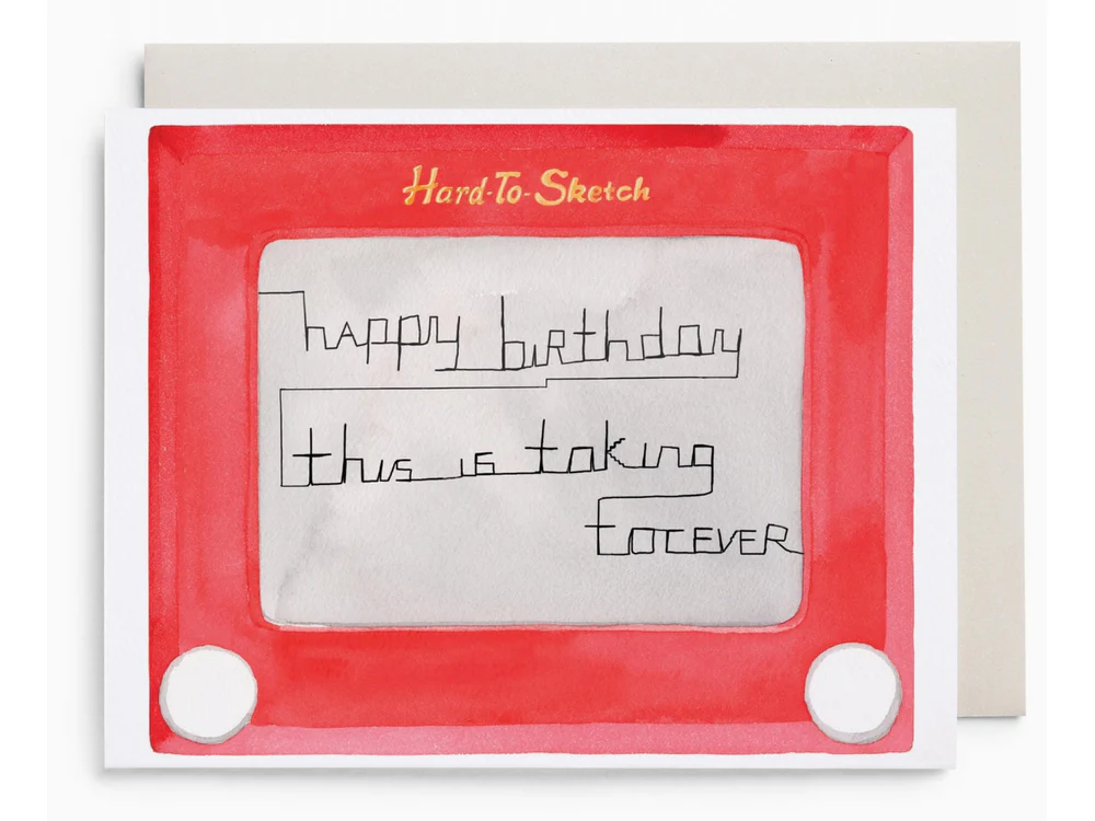 E. Frances Paper - Card - Hard To Sketch Birthday