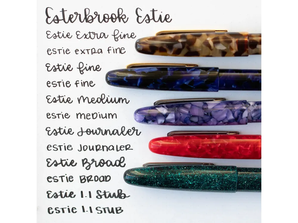 Esterbrook Estie Fountain Pen - Tortoise with Gold Trim - Specialty Nib - Image 4