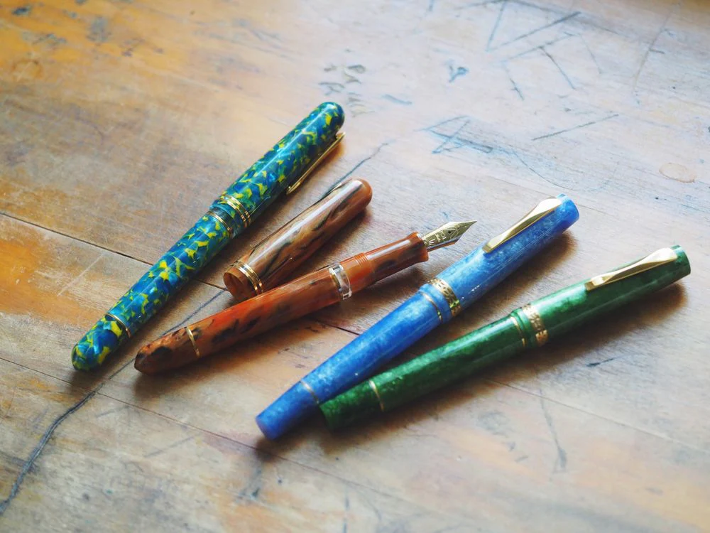 Gioia Fountain Pen - Metis - Terre di Napoli with Gold Trim - Image 2