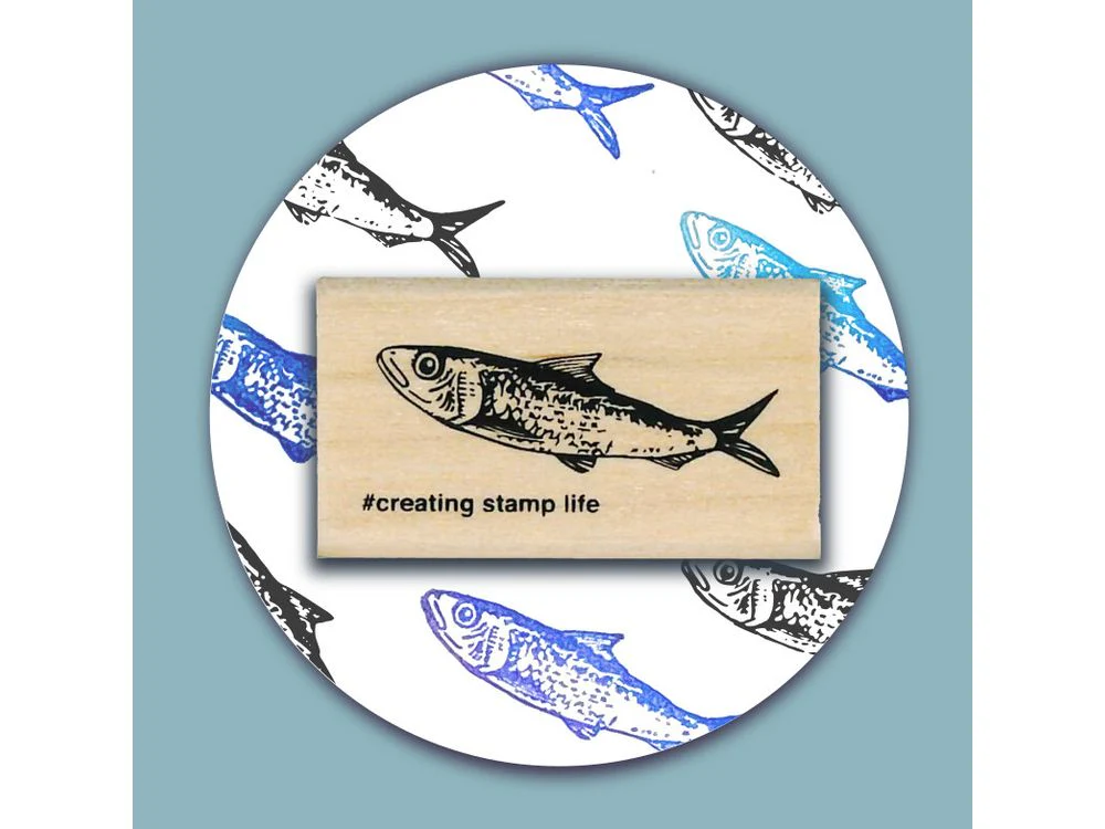 Kodomo No Kao - Stamp - I Love Stamp - Sardine (1533-029)