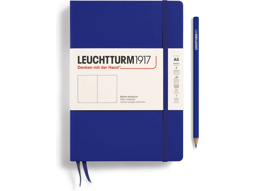 Leuchtturm Hardcover Notebook - A5 - Ink (Dotted)