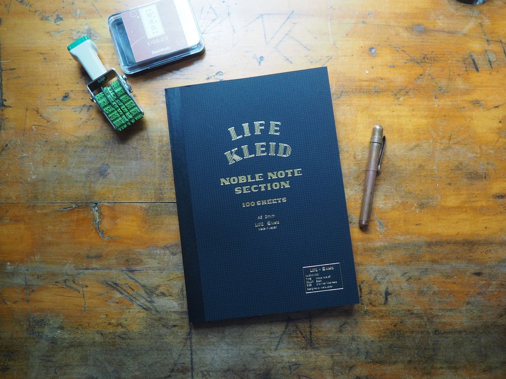 Life Stationery Kleid Noble Note Section - Black - A5