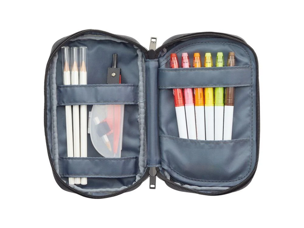 Lihit Lab - Pen Case Book-Type - Orange (A-7551-4) - Image 2
