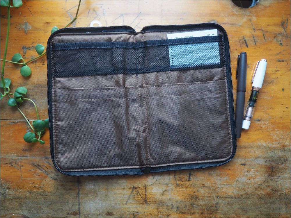 Lihit Lab - Pen Case [Flat-type] Wide - Navy (A-7653-11) - Image 2