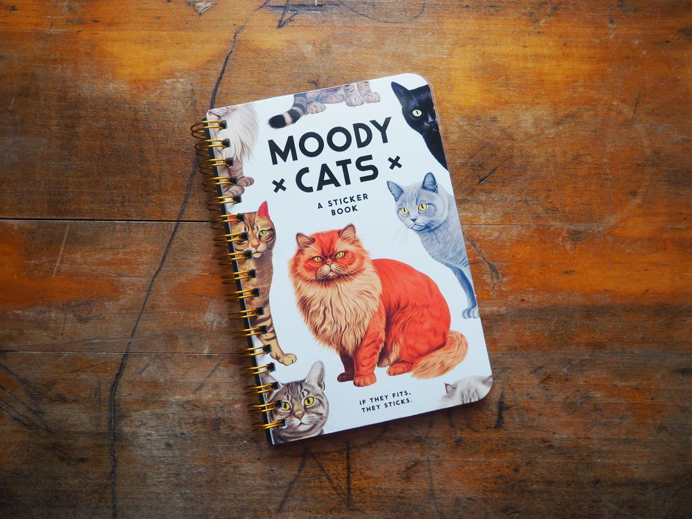 Moody Cats Sticker Book