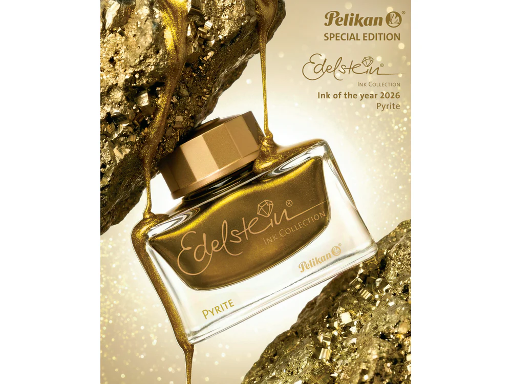 Pelikan Edelstein - Fountain Pen Ink (50mL) - Ink of the Year 2026 - Pyrite