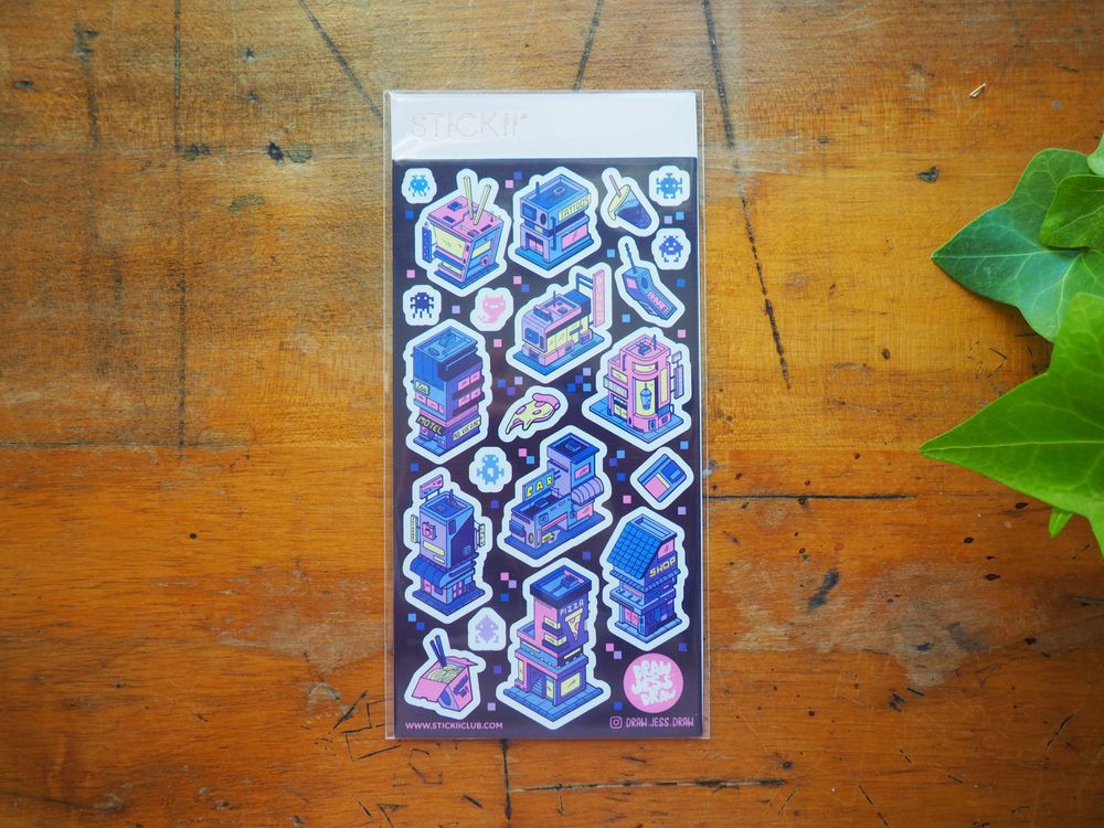 STICKII - Sticker Sheet - Digital World