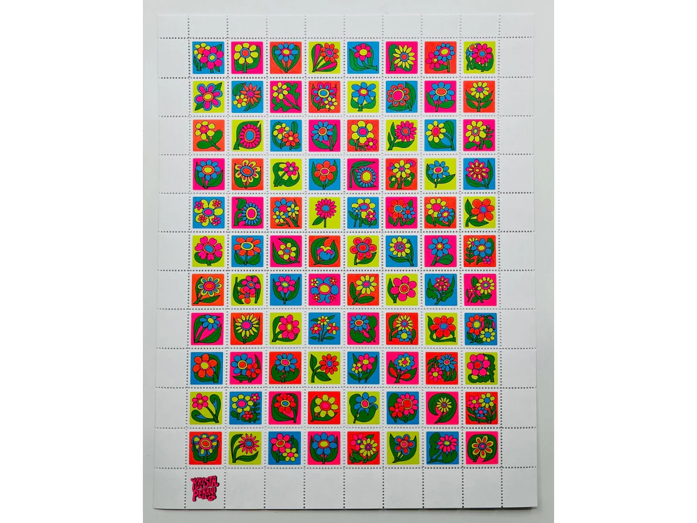 The Portland Stamp Company -  Lick & Stick Stamps - Flowers By Krista Perry