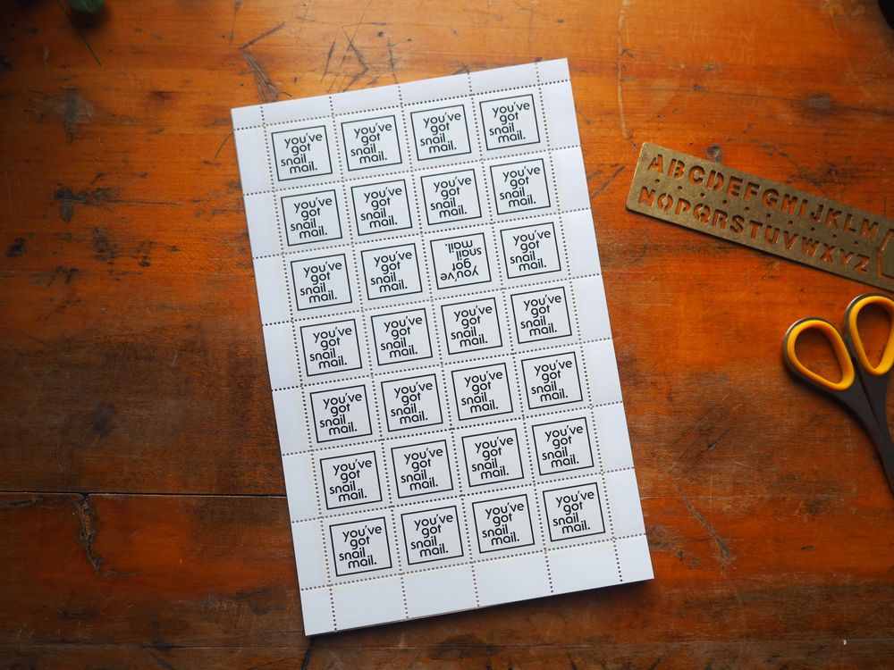 The Portland Stamp Company -  Lick & Stick Stamps - You've Got Snail Mail