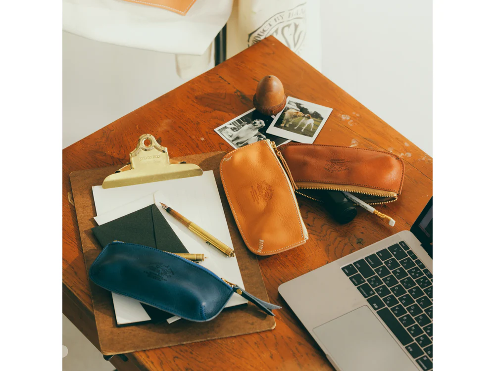 The Superior Labor - Leather Pen Case - Blue - Image 2
