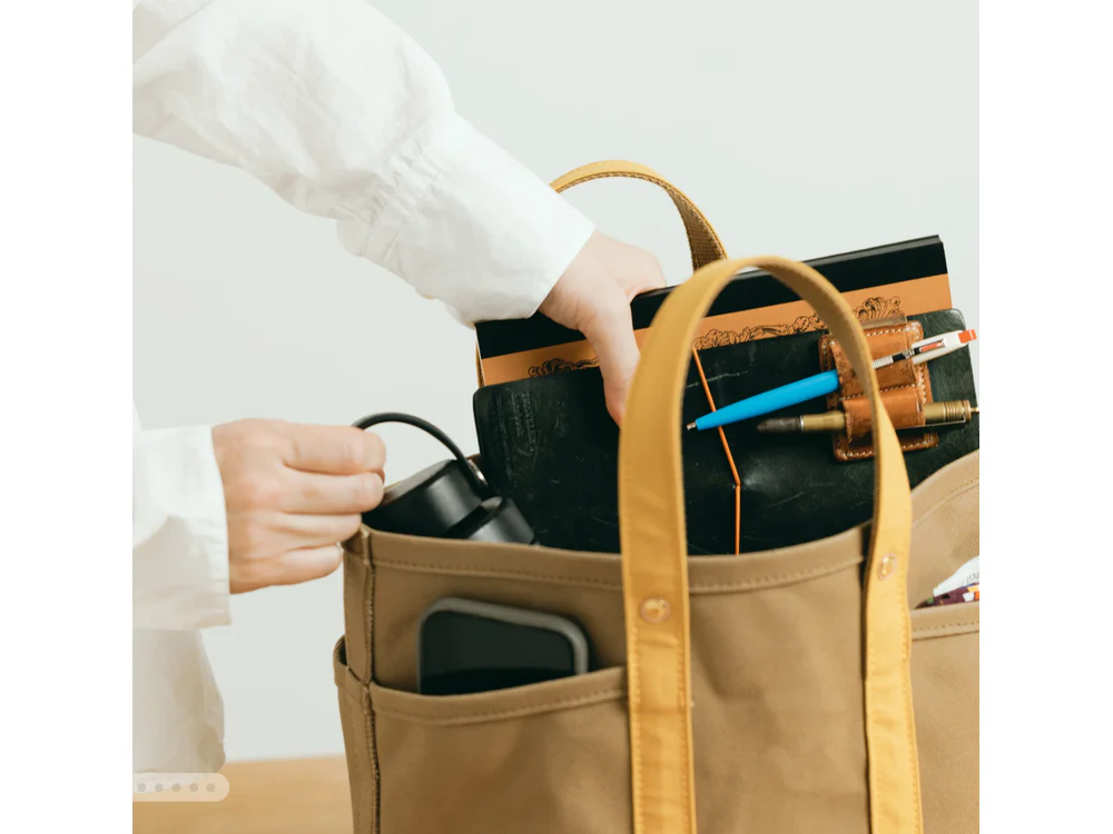 The Superior Labor - Tote Bag Mini - Beige x Khaki - Image 2